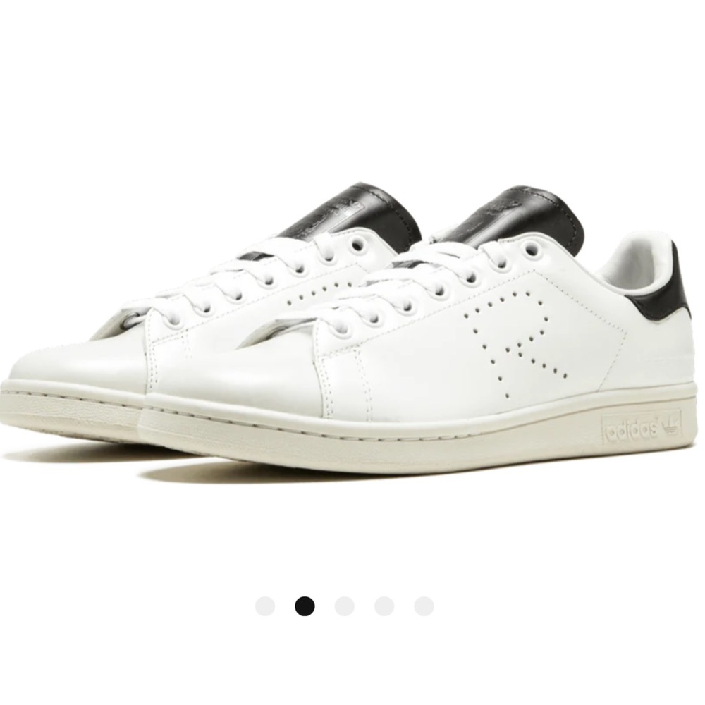 RAF SIMONS x Adidas White and Black Stan Smith